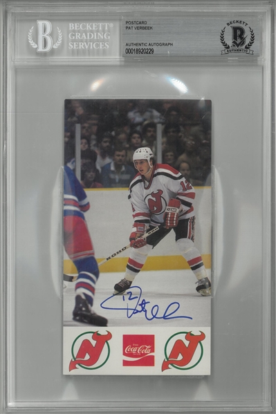 Pat Verbeek Autographed Postcard