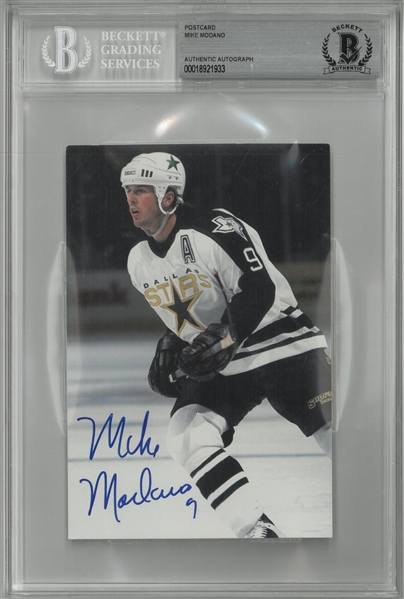 Mike Modano Autographed Postcard