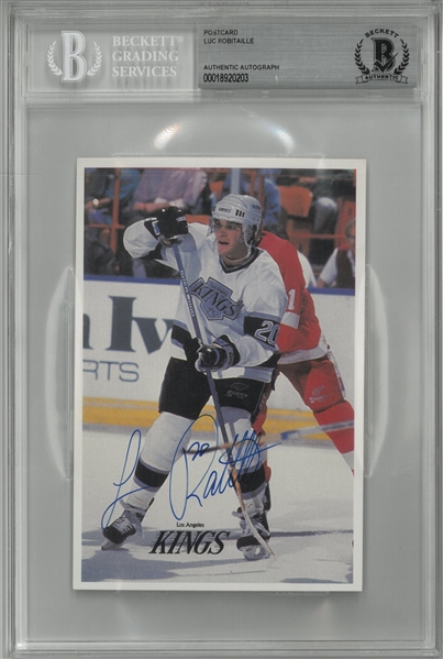 Luc Robitaille Autographed Postcard