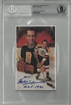 Milt Schmidt Autographed Legends of Hockey Postcard