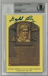 Gaylord Perry Autographed Hall of Fame Plaque Postcard