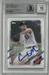 Casey Mize Autographed 10 Grade 2021 Topps Tigers Foundation Rookie Card