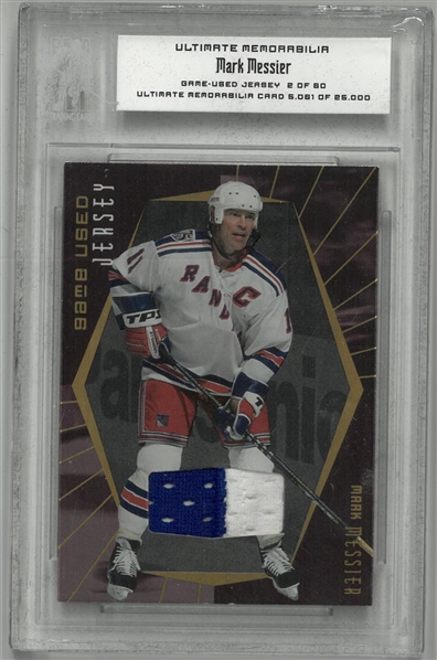 Mark Messier Game Used Jersey Card