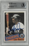 Larry Herndon Autographed 1985 Topps