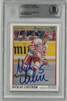 Nicklas Lidstrom Autographed 1991/92 OPC Premier