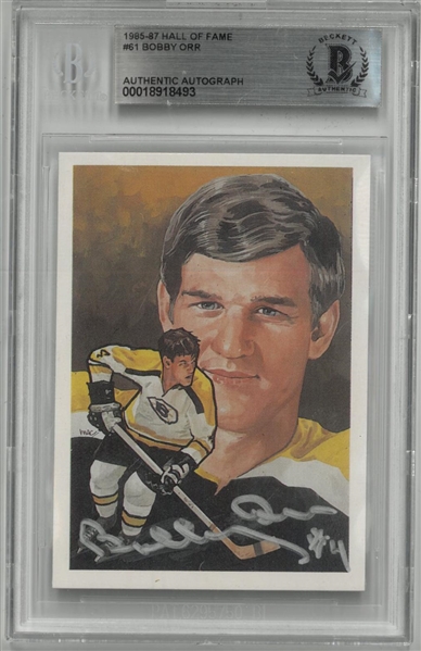 Bobby Orr Autographed 1985-87 Hall of Fame