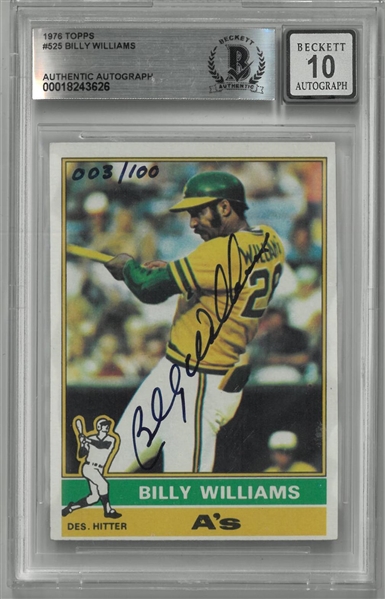 Billy Williams Autographed 1976 Topps