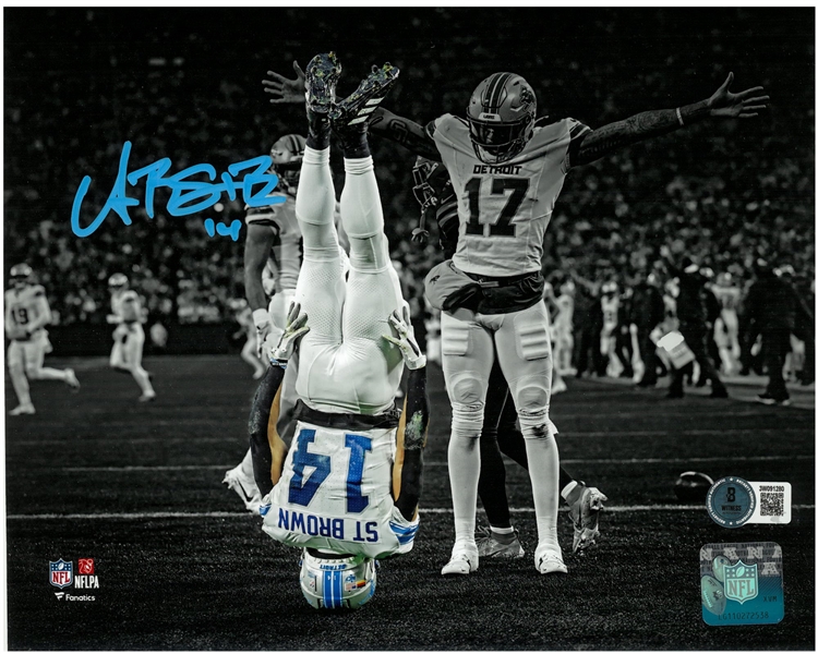 Amon-Ra St. Brown Autographed 8x10