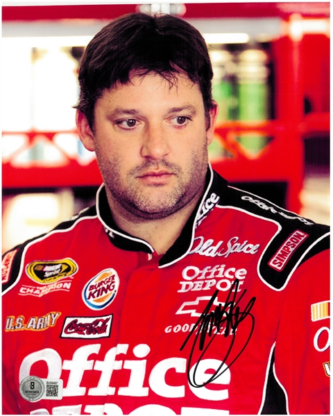 Tony Stewart Autographed 8x10