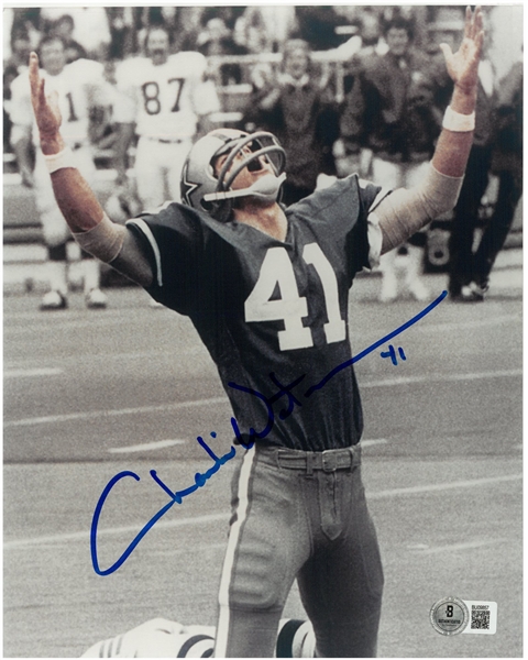 Charlie Waters Autographed 8x10