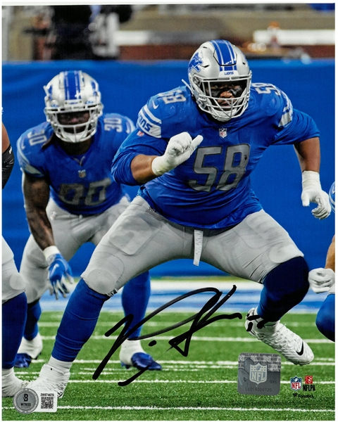 Penei Sewell Autographed 8x10