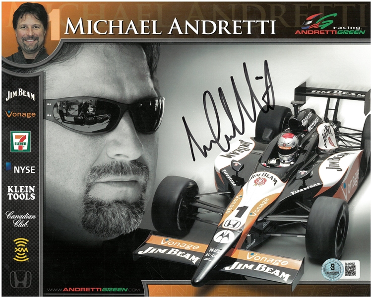 Michael Andretti Autographed 8x10