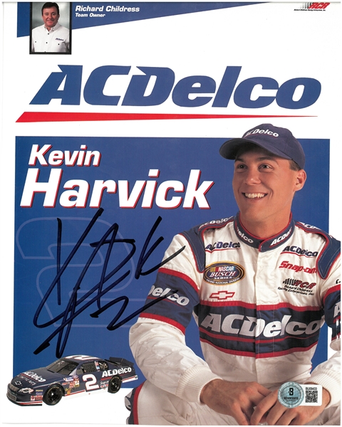 Kevin Harvick Autographed 8x10