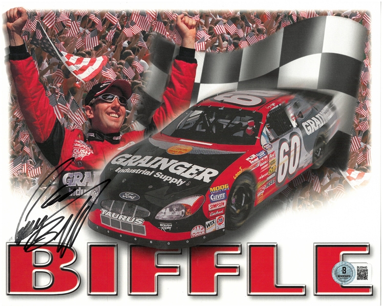 Greg Biffle Autographed 8x10