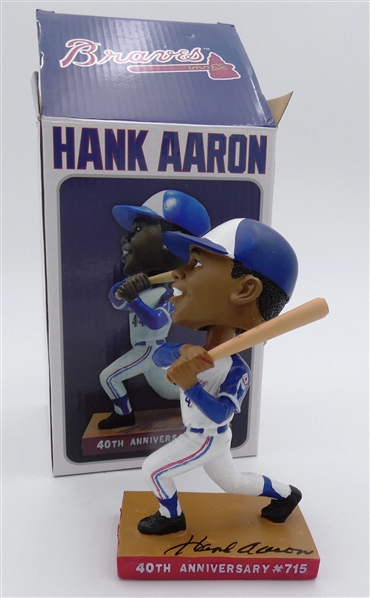 Hank Aaron 40th Anniversary Bobblehead