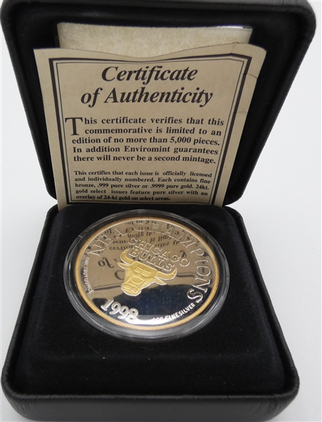 Chicago Bulls 1998 Championship Coin