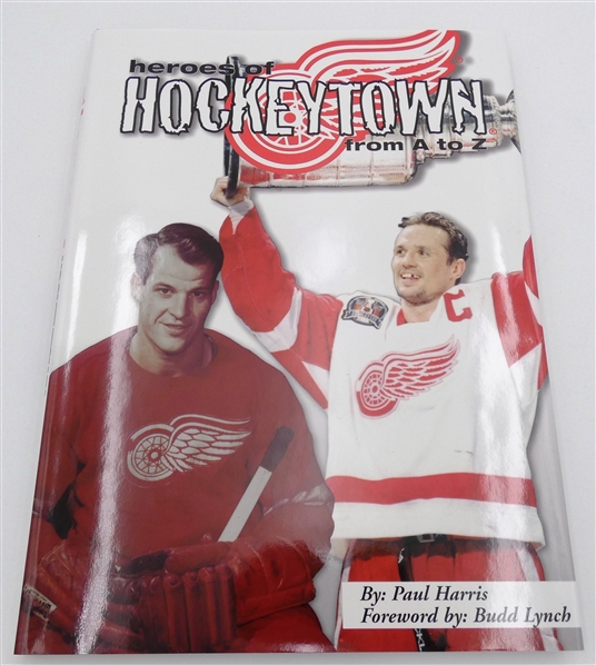 Ted Lindsay Autographed Hockeytown Book