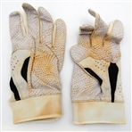 Justyn-Henry Malloy Game Worn Autographed Batting Gloves
