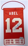 Sid Abel Autographed 5x10 Banner