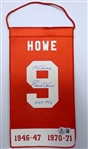 Gordie Howe Autographed 5x10 Mini Banner