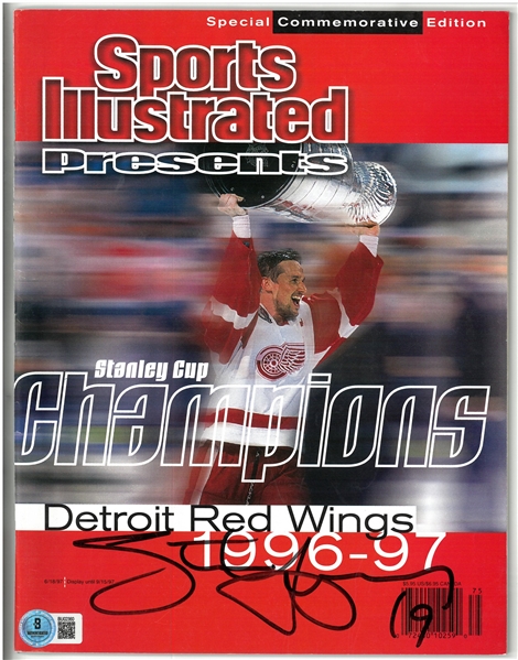 Steve Yzerman Autographed 1997 Sports Illustrated