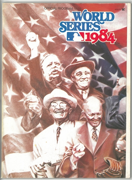 1984 World Series Program - Tigers vs Padres