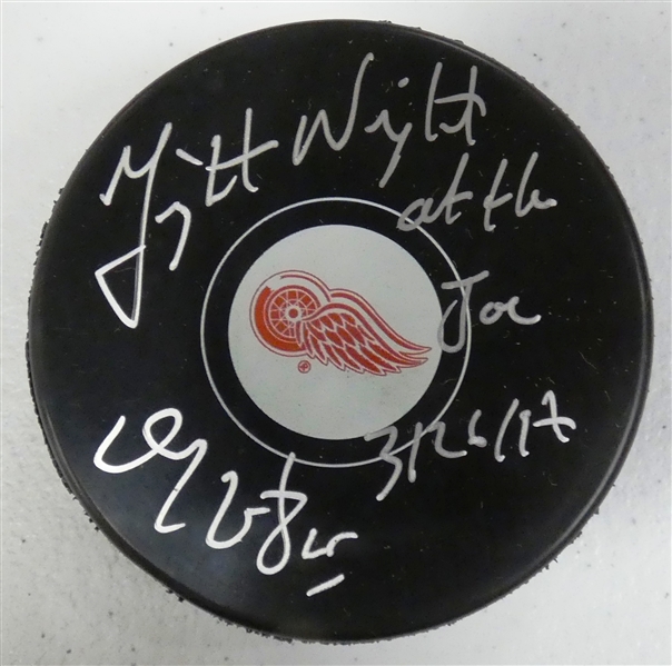 Darren McCarty Autographed Fight Night Puck
