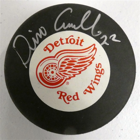 Dino Ciccarelli Autographed Red Wings Puck