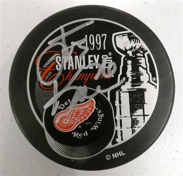 Joe Kocur Autographed 1997 Cup Puck