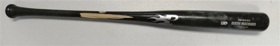 Dixon Machado Game Used Bat 9/25/2015