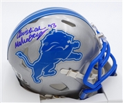 Christian Mahogany Autographed Lions Mini Helmet