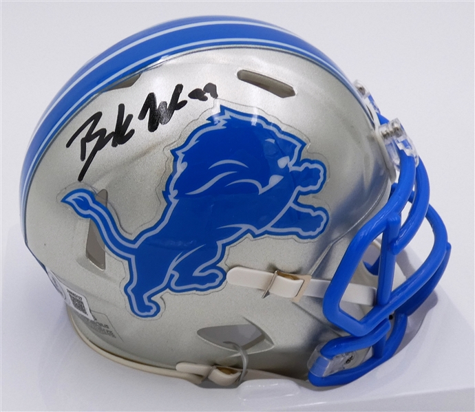 Brock Wright Autographed Lions Mini Helmet