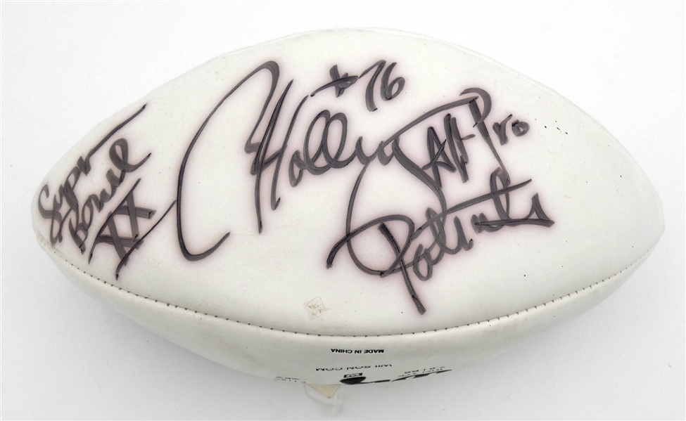 William Perry & Brian Holloway Autographed Football