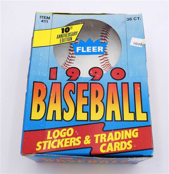 1990 Fleer Baseball Wax Box