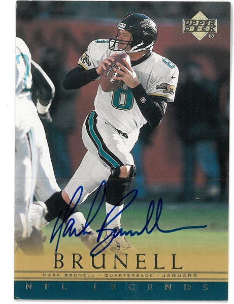 Mark Brunell Autographed 2000 Upper Deck Legends #1/25