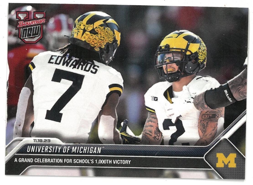 Michigan Football 1000th Win Bowman U Now