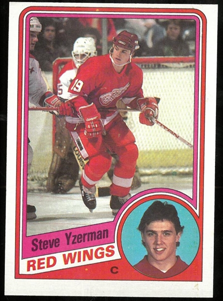 Steve Yzerman 1984/85 Topps Rookie Card