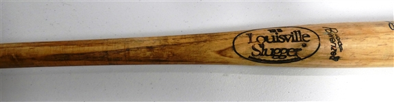 Lou Whitaker Game Used Autographed Bat