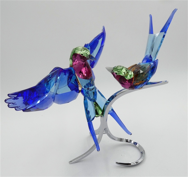 Swarovski Crystal Figurine Lilac Breasted Rollers #5258370