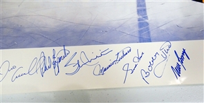 500 Goal Scorers Poster Signed by 17
