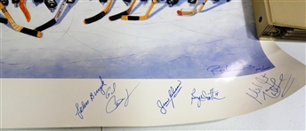 500 Goal Scorers Poster Signed by 17