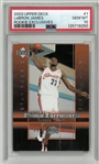Lebron James PSA 10 2003 Upper Deck Rookie Exclusives