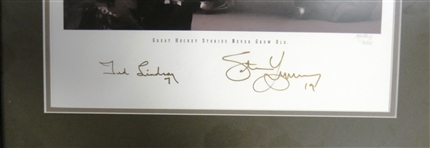 Steve Yzerman & Ted Lindsay Autographed 16x20 Framed