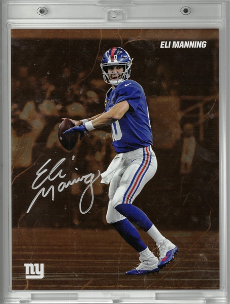 Eli Manning Autographed Fanatics Emanate 8x10 #14/25