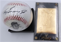 Ken Griffey Jr Ball & Gold Card