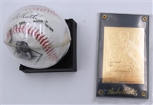 Babe Ruth Ball & Gold Card