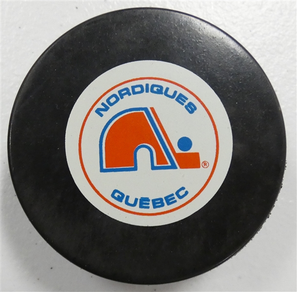 Quebec Nordiques Game Puck