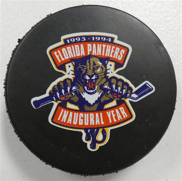 Florida Panthers 1st Season Game Puck