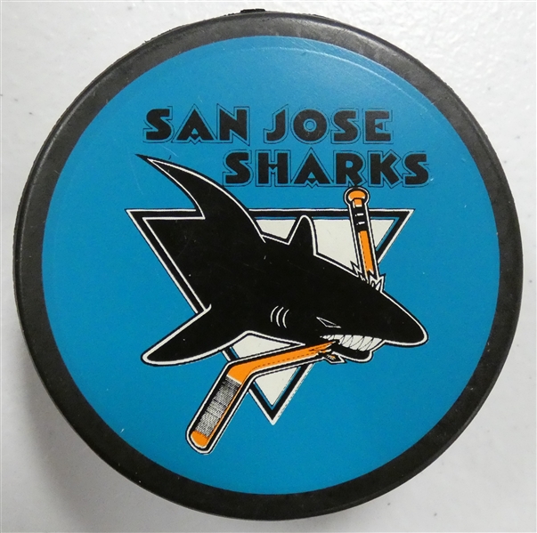 San Jose Sharks Game Puck
