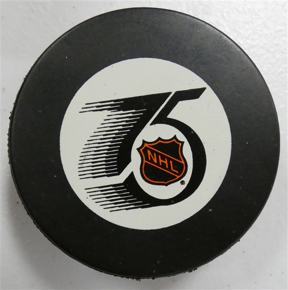 NHL 75th Season Game Puck
